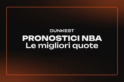 pronostici nba di oggi.